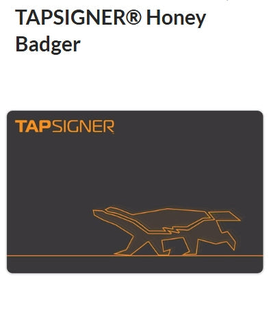 Coinkite TapSigner Honey Badger
